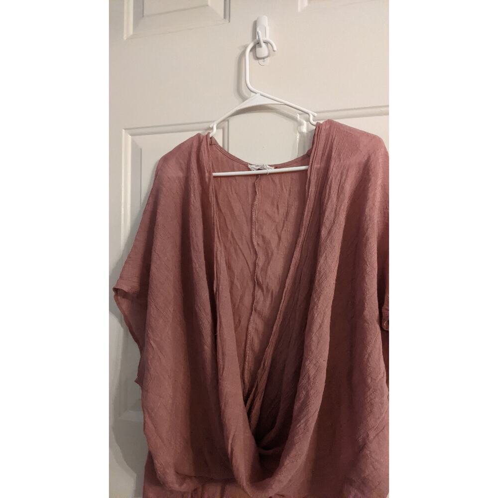 Wrap Twist Open Front Blouse By Affection, Large,… - image 4